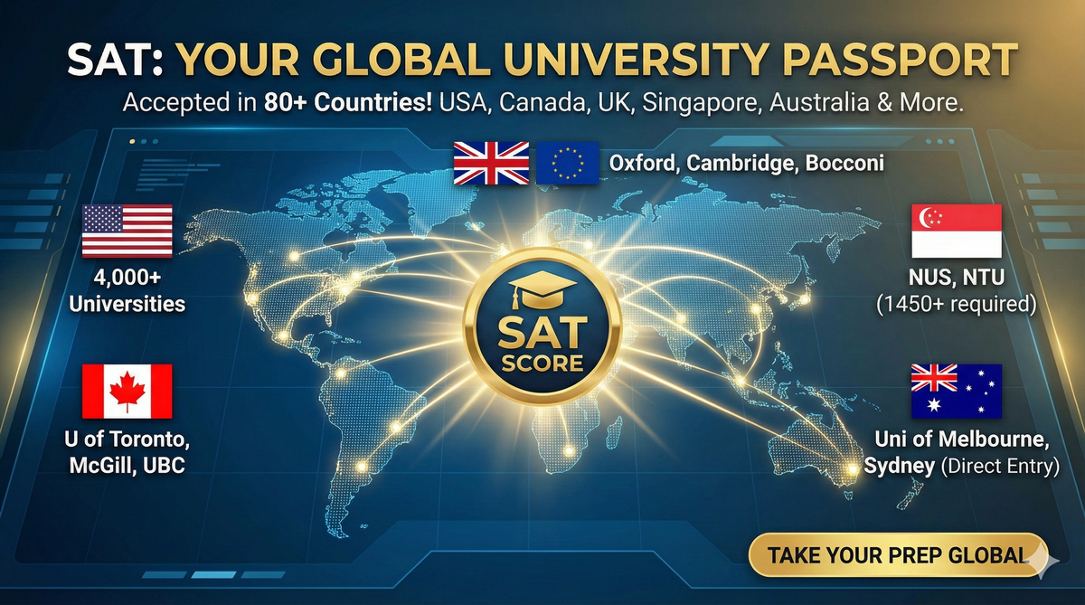 Top Countries Accepting SAT Scores